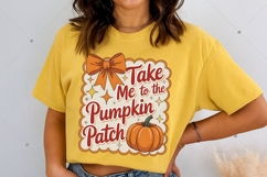 Take me to the Pumpkin Patch PNG, Coquette Fall PNG, Retro Product Image 3