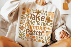 Take Me To The Pumpkin Patch PNG, Pumpkin Fall Png, Autumn Product Image 3