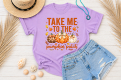 Take Me To The Pumpkin Patch PNG, Coquette Bow Pumpkin Product Image 3