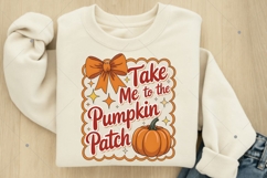 Take me to the Pumpkin Patch PNG, Coquette Fall PNG, Retro Product Image 4