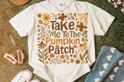 Take Me To The Pumpkin Patch PNG, Pumpkin Fall Png, Autumn Product Image 5