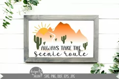 Always take the scenic route SVG, Sublimation, Printable Product Image 2