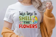 Take Time To Smell The Flowers Sublimation PNG Product Image 2