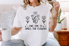 Take Time to Smell the Flowers SVG, Inspirational Quote SVG Product Image 2