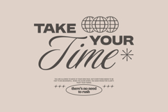 Take Your Time Typography Quotes T-shirt Design Product Image 1