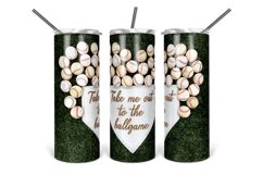 Take Me Out To The Ballgame Baseball Tumbler Design Product Image 1