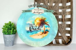 Take Me To Beach Wind Spinner Round Sublimation Design PNG Product Image 3