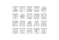 seo optimize community icons set vector Product Image 1