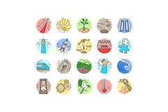 progress trend up business icons set vector Product Image 1