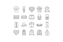 diy fashion fabric handmade icons set vector Product Image 1