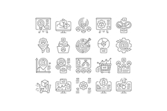 technical sales engineer service icons set vector Product Image 1