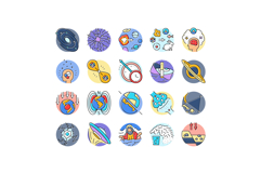 unsolved mysteries question icons set vector Product Image 1