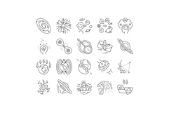 unsolved mysteries question icons set vector Product Image 1