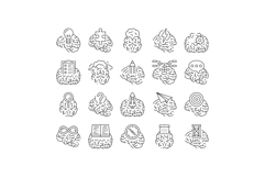 brainstorm business team think icons set vector Product Image 1