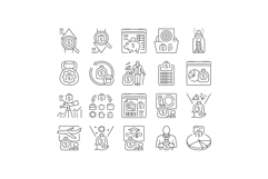 budget planning finance saving icons set vector Product Image 1