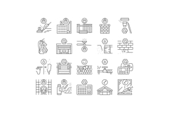 home maintenance cleaning icons set vector Product Image 1