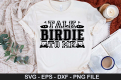 Talk birdie to me - Golf SVG Design Product Image 1
