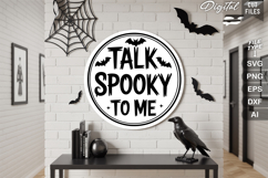 Halloween Round Sign SVG Bundle | Spooky Halloween Sign SVG Product Image 8