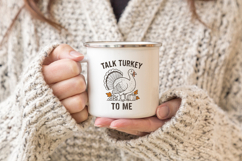 Thanksgiving Turkey Quote Clipart | Retro Fall PNG SVG Product Image 3