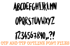 Tall Boy Ink Lettering Font Handwriting ABC OTF Type Product Image 2