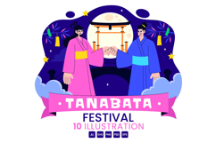 10 Tanabata Japan Festival Illustration Product Image 1