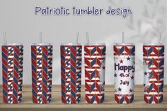 Patriotic tumbler design | Tangram tumbler Product Image 1