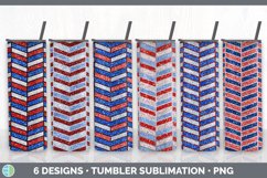 Bundle of six 4th of July sublimation tumbler designs