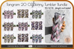 Tangram Skinny Tumbler Wrap Bundle Chevron Pattern 10 PNG 1