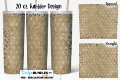 Tan Polka Dot Leopard Grunge 20 oz Tumbler Sublimation Wrap Product Image 1
