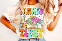 Tanned And Tipsy PNG, Dalmatian Dots PNG, Summer PNG, Beach Product Image 2