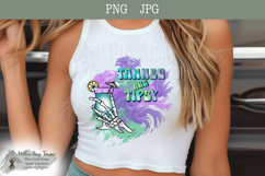 Tanned and Tipsy Skeleton Hand Summer Drink PNG JPG Product Image 6