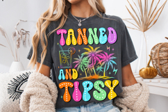 Tanned And Tipsy PNG, Dalmatian Dots PNG, Summer PNG, Beach Product Image 3