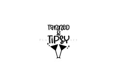 Tanned and Tipsy summer quotes keychain svg cutting files or sublimation files for keychain