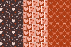 Seamless Heart and Ribbon Pattern Product Image 3