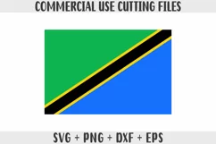Tanzania Flag SVG Original Colors - Cut files for Cricut Product Image 1