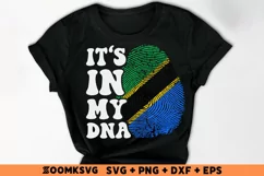 It's in my DNA Tanzania Flag Fingerprint Sublimation Product Image 2