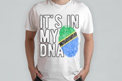It&#039;s in my DNA Tanzania Flag Fingerprint PNG Sublimation Product Image 2
