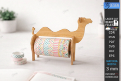 Tape Dispenser Laser Cut | Tape Holder | Camel SVG | Office Product Image 1