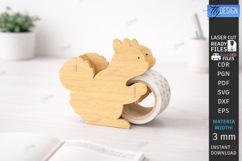 Tape Dispenser Laser Cut | Tape Holder | Squirrel SVG | CNC Product Image 1