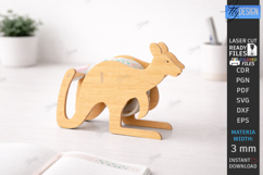 Tape Dispenser Laser Cut | Tape Holder | Kangaroo SVG | CNC Product Image 1