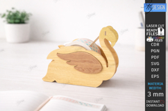 Tape Dispenser Laser Cut | Tape Holder | Flamingo SVG | CNC Product Image 1