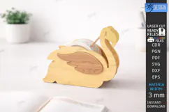 Tape Dispenser Laser Cut | Tape Holder | Flamingo SVG | CNC Product Image 1
