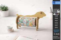 Tape Dispenser Laser Cut | Tape Holder | Bull SVG | Office Product Image 1
