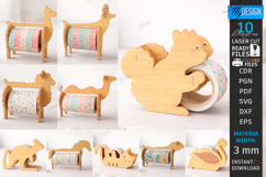 Wooden Animal Tape Dispenser Laser Cut Bundle | Tape Holders Product Image 1