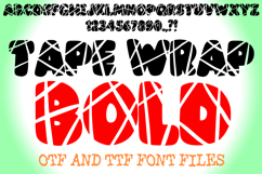 Tape Wrap Bold Alphabet Lettering ABC Text Font OTF by Squeeb Creative