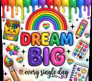 Rainbow School Tumbler Wrap PNG Product Image 3