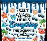 3D Inflated Summer Beach Tumbler Wrap Product Image 3