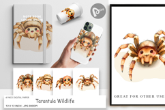 Digital Paper Tarantula Wildlife Product Image 1