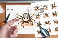 Watercolor Sticker Tarantula Wildlife Product Image 1