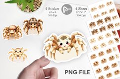 Watercolor Sticker Tarantula Wildlife Product Image 1